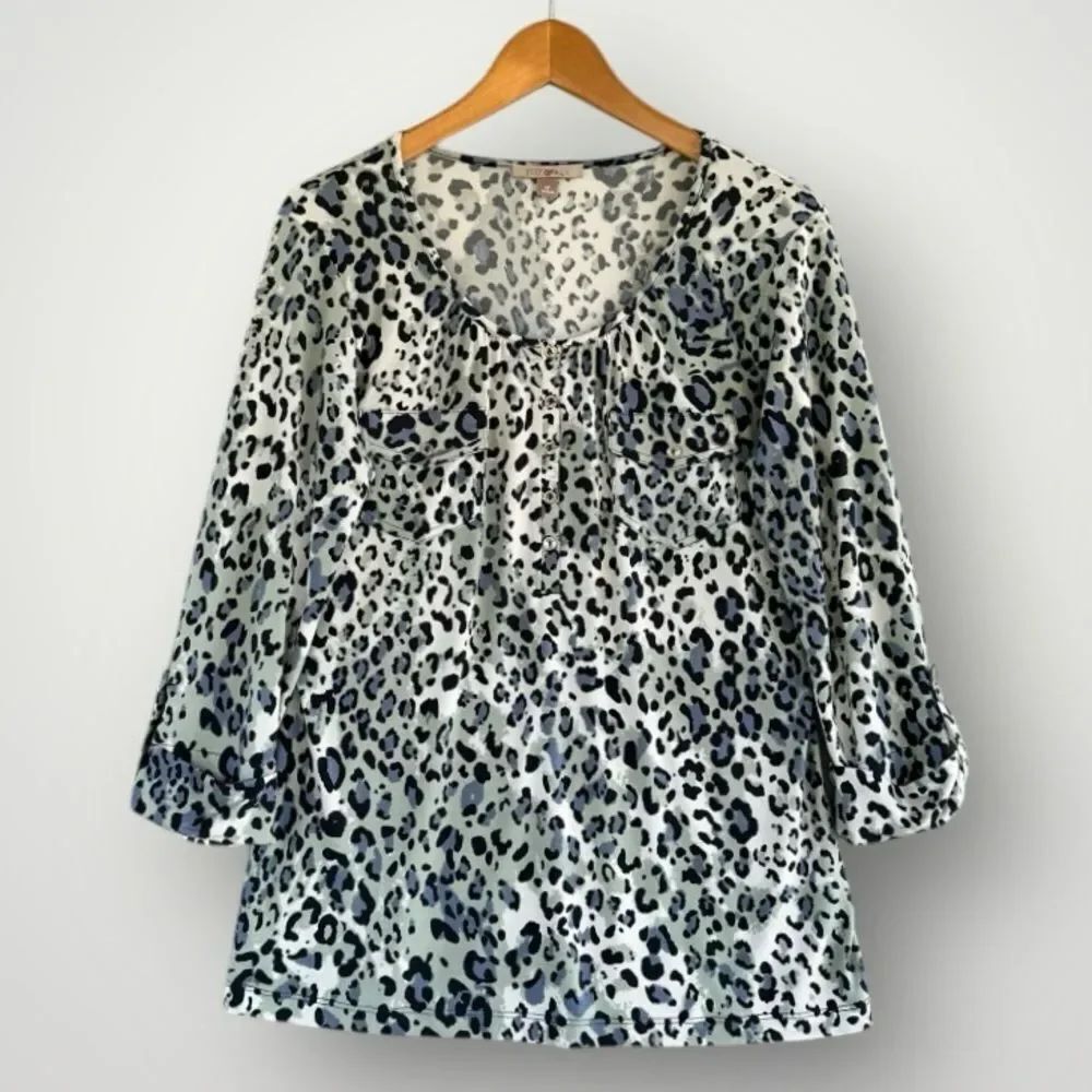 🎉5 for $45🎉 Roz & Ali top blouse shirt size M